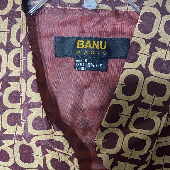 Women's Burgundy and Gold Skirt Set - Picture 5 of 5